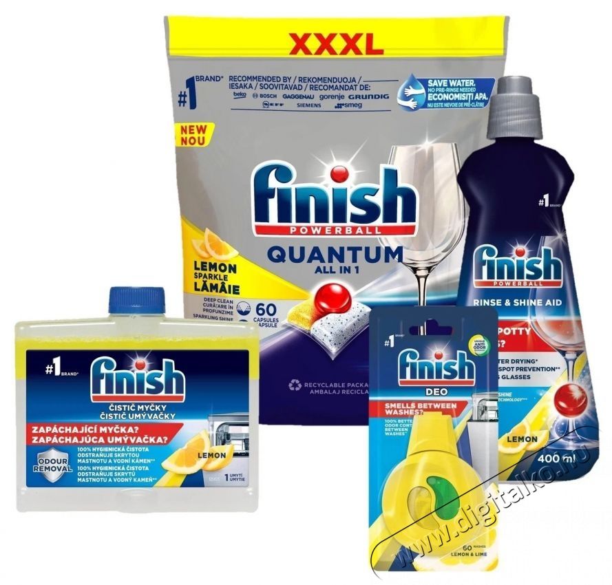 Finish Quantum All in 1 Starter Pack H&aacute;ztart&aacute;s / Otthon / K&uuml;lt&eacute;r - Tiszt&iacute;t&oacute; / mos&oacute; - Kieg&eacute;sz&iacute;tő - 537807