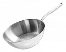 FISKARS All Steel Pure 28 cm wok serpenyő Konyhai term&eacute;kek - Ed&eacute;ny - Serpenyő - 434235