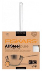 FISKARS All Steel Pure 28 cm wok serpenyő Konyhai term&eacute;kek - Ed&eacute;ny - Serpenyő - 434235