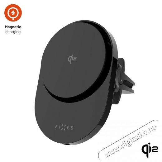 FIXED MagAir MagSafe Qi2 15W - fekete Aut&oacute;hifi / Aut&oacute; felszerel&eacute;s - Aut&oacute;s tart&oacute; - 540650