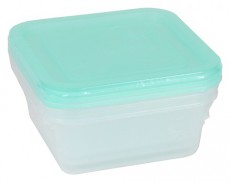FLAIR 80052 Freezy 1,2L 3 db-os smaragdzöld négyzetes ételtároló hűtődoboz Konyhai termékek - Edény - Ételtároló - 507860