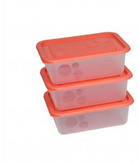 FLAIR 80056 Freezy 1,2L 3 db-os narancs szögletes ételtároló hűtődoboz Háztartás / Otthon / Kültér - Lakásfelszerelés - Tároló - 508422