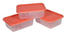 FLAIR 80056 Freezy 1,2L 3 db-os narancs szögletes ételtároló hűtődoboz Háztartás / Otthon / Kültér - Lakásfelszerelés - Tároló - 508422