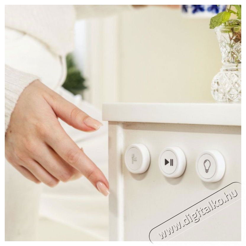 Flic  Button - bőv&iacute;tők&eacute;szlet, feh&eacute;r H&aacute;ztart&aacute;s / Otthon / K&uuml;lt&eacute;r - Okos otthon - Kieg&eacute;sz&iacute;tő - 522689