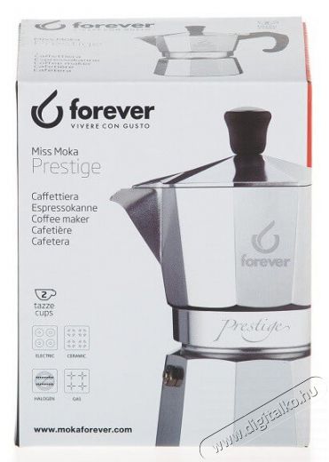 Forever 120113 Kotyogós kávéfőző - 2 személyes Konyhai termékek - Kávéfőző / kávéörlő / kiegészítő - Kotyogó kávéfőző - 365448