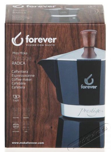 Forever 120208 Kotyogós kávéfőző - 3 személyes Konyhai termékek - Kávéfőző / kávéörlő / kiegészítő - Kotyogó kávéfőző - 365452