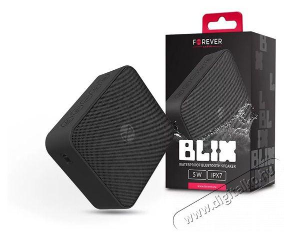 Forever TF-0163 Blix 5 BS-800 v&iacute;z&aacute;ll&oacute; fekete Bluetooth hangsz&oacute;r&oacute; Audio-Video / Hifi / Multim&eacute;dia - Hordozhat&oacute;, vezet&eacute;k n&eacute;lk&uuml;li / bluetooth hangsug&aacute;rz&oacute; - Hordozhat&oacute;, vezet&eacute;k n&eacute;lk&uuml;li / bluetooth hangsug&aacute;rz&oacute; - 404974