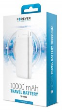 Forever TF-0119 TB-100M 10000 mAh fehér powerbank Mobil / Kommunikáció / Smart - Powerbank / Külső akkumulátor és töltő - 415613