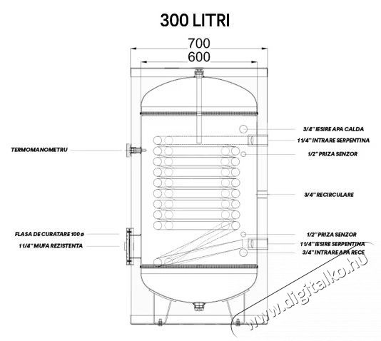 FORNELLO Bojler hőszivatty&uacute;hoz megn&ouml;velt hőcser&eacute;lővel SOL HP 300 LT 1S padl&oacute;ra szerel&eacute;s, hőszigetel&eacute;s, v&eacute;dők&ouml;peny, ellenőrző karima H&aacute;ztart&aacute;s / Otthon / K&uuml;lt&eacute;r - V&iacute;zmeleg&iacute;tő / bojler / t&aacute;rol&oacute; - Bojler / melegv&iacute;z t&aacute;rol&oacute; - 534272