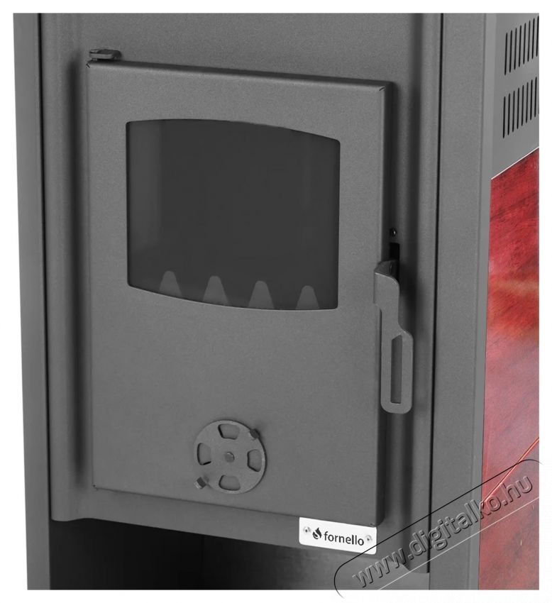 FORNELLO Ambasador E Bordeaux Kandall&oacute; f&aacute;val, brikettel &eacute;s sz&eacute;nnel, 22 kW, 49x45x103 cm H&aacute;ztart&aacute;s / Otthon / K&uuml;lt&eacute;r - Fűt&eacute;s - Kandall&oacute; - 536536