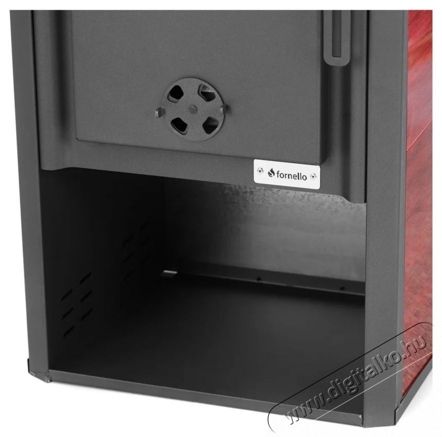 FORNELLO Ambasador E Bordeaux Kandall&oacute; f&aacute;val, brikettel &eacute;s sz&eacute;nnel, 22 kW, 49x45x103 cm H&aacute;ztart&aacute;s / Otthon / K&uuml;lt&eacute;r - Fűt&eacute;s - Kandall&oacute; - 536536
