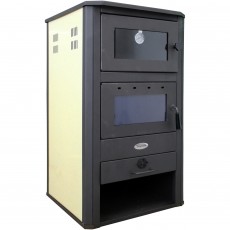 FORNELLO MILANO E Fat&uuml;zel&eacute;sű k&aacute;lyha, 24 KW, &Eacute;telmeleg&iacute;t&eacute;s, 580x560x1060 mm H&aacute;ztart&aacute;s / Otthon / K&uuml;lt&eacute;r - Fűt&eacute;s - Kandall&oacute; - 536558