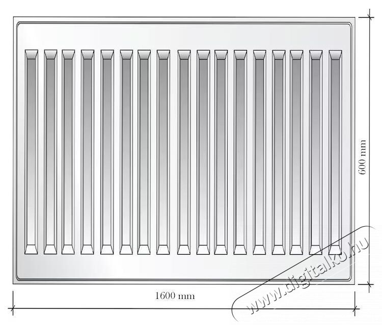 FORNELLO Radi&aacute;tor, t&iacute;pus 22, 600x1600 mm, Ac&eacute;l H&aacute;ztart&aacute;s / Otthon / K&uuml;lt&eacute;r - Fűt&eacute;s - Fali fűtőtest - 536545