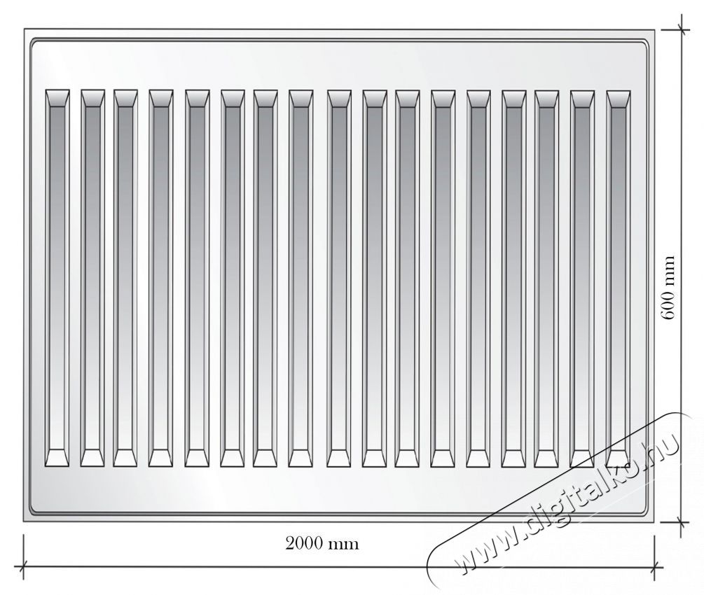 FORNELLO Radi&aacute;tor, t&iacute;pus 22, 600x500 mm, Ac&eacute;l H&aacute;ztart&aacute;s / Otthon / K&uuml;lt&eacute;r - Fűt&eacute;s - Fali fűtőtest - 536537