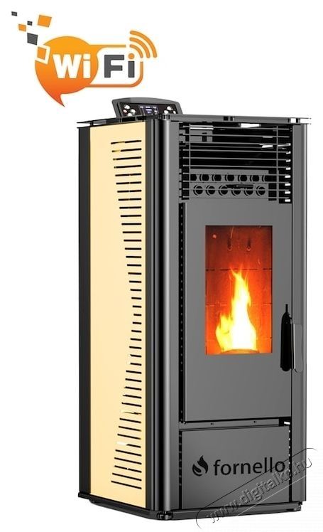 FORNELLO Sophia Premium pellet kandall&oacute; (k&aacute;lyha) H&aacute;ztart&aacute;s / Otthon / K&uuml;lt&eacute;r - Fűt&eacute;s - Kandall&oacute; - 536553
