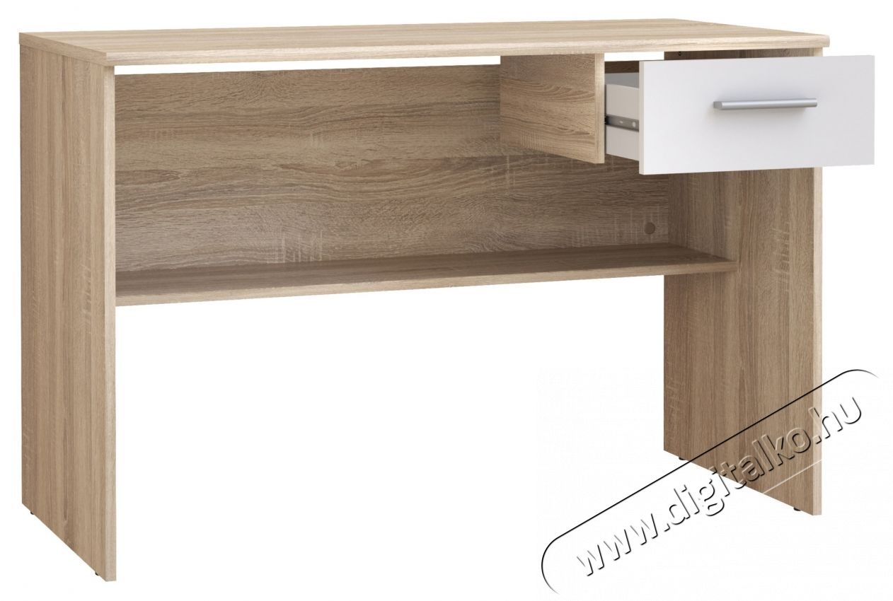 Forte Lupo &iacute;r&oacute;asztal, m&eacute;retek 110x52x72,3, Sonoma t&ouml;lgy/feh&eacute;r Iroda &eacute;s sz&aacute;m&iacute;t&aacute;stechnika - Egy&eacute;b sz&aacute;m&iacute;t&aacute;stechnikai term&eacute;k - 536587