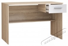 Forte Lupo &iacute;r&oacute;asztal, m&eacute;retek 110x52x72,3, Sonoma t&ouml;lgy/feh&eacute;r Iroda &eacute;s sz&aacute;m&iacute;t&aacute;stechnika - Egy&eacute;b sz&aacute;m&iacute;t&aacute;stechnikai term&eacute;k - 536587