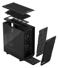 Fractal Design Meshify 2 Compact Fekete világos ablakos (Táp nélküli) ATX ház Iroda és számítástechnika - Egyéb számítástechnikai termék - 395870