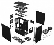 Fractal Design Define 7 Compact Fekete (Táp nélküli) ATX ház Iroda és számítástechnika - Egyéb számítástechnikai termék - 395829