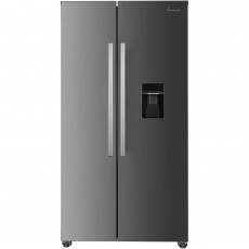 FRAM FSBS-HM440NFXWDE++ Side by side hűtőszekr&eacute;ny, 439 l, No Frost, E energiaoszt&aacute;ly, kompresszor inverter, kijelző, v&iacute;zadagol&oacute;, intelligens funkci&oacute;, M 176,5 cm, ez&uuml;st Konyhai term&eacute;kek - Hűtő, fagyaszt&oacute; (szabadon&aacute;ll&oacute;) - Amerikai t&iacute;pus&uacute; Side By Side hűtő - 535208