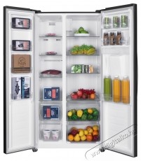 FRAM FSBS-HM440NFXWDE++ Side by side hűtőszekr&eacute;ny, 439 l, No Frost, E energiaoszt&aacute;ly, kompresszor inverter, kijelző, v&iacute;zadagol&oacute;, intelligens funkci&oacute;, M 176,5 cm, ez&uuml;st Konyhai term&eacute;kek - Hűtő, fagyaszt&oacute; (szabadon&aacute;ll&oacute;) - Amerikai t&iacute;pus&uacute; Side By Side hűtő - 535208