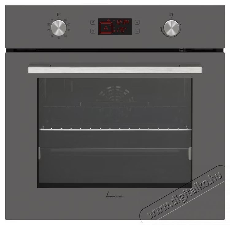 FRAM FBO-V659GCDRC-GVG Be&eacute;p&iacute;thető s&uuml;tő, 9 funkci&oacute;, 69 l, Grill, Visio Touch, 60 cm, A energiaoszt&aacute;ly, Sz&uuml;rke Konyhai term&eacute;kek - S&uuml;tő-főzőlap, tűzhely (be&eacute;p&iacute;thető) - S&uuml;tő (be&eacute;p&iacute;thető) - 537816