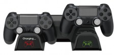 FROGGIEX PS4 fekete konzol hűtő + töltőállomás + lemez tartó Iroda és számítástechnika - Játék konzol - Kiegészítő - 389735