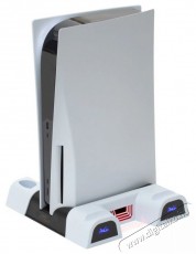 FROGGIEX Cooling Charging Stand & Storage PS5 konzol hűtő + dual töltőállomás + lemez tartó Iroda és számítástechnika - Játék konzol - Kiegészítő - 436300