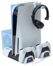 FROGGIEX Cooling Charging Stand & Storage PS5 konzol hűtő + dual töltőállomás + lemez tartó Iroda és számítástechnika - Játék konzol - Kiegészítő - 436300