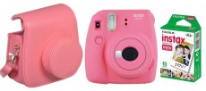 FujiFilm Instax Mini 9 - rózsaszín + tok + x10film Fényképezőgép / kamera - Kompakt fényképezőgép - Analóg fényképezőgép - 330943