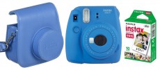 FujiFilm Instax Mini 9 - sötétkék + tok + x10film Fényképezőgép / kamera - Kompakt fényképezőgép - Analóg fényképezőgép - 330942