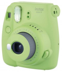 FujiFilm Instax Mini 9 - zöld + tok + x10film Fényképezőgép / kamera - Kompakt fényképezőgép - Analóg fényképezőgép - 330945