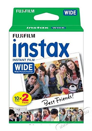 FujiFilm Fuji INSTAX Film Reg Glossy Wide (20lap) Fotó-Videó kiegészítők - Kisméretű fotónyomtató - Fotópapír - 291304