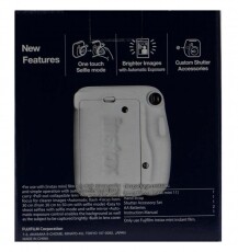 FujiFilm Instax Mini 11 instant fényképezőgép - fehér Fényképezőgép / kamera - Kompakt fényképezőgép - Analóg fényképezőgép - 361293