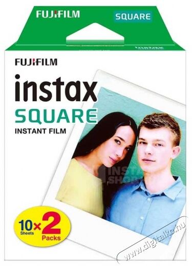 FujiFilm Instax Square film 2x10lap/csomag Fotó-Videó kiegészítők - Kisméretű fotónyomtató - Fotópapír - 363412