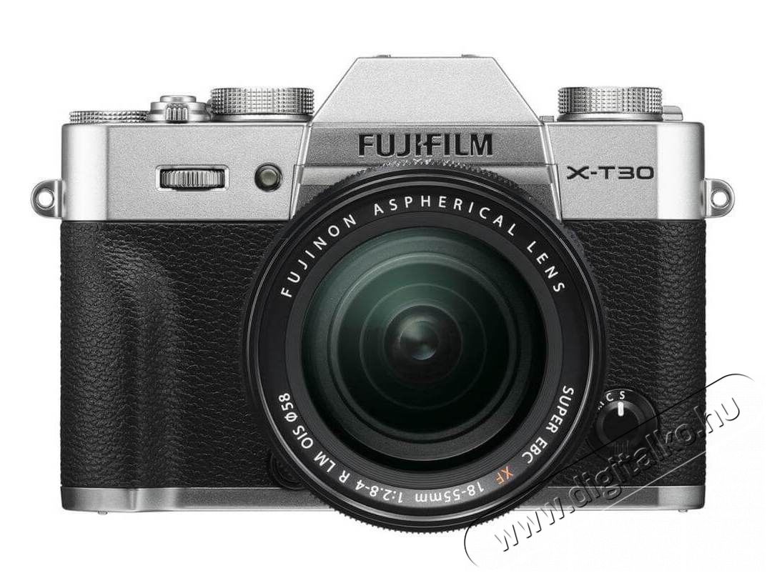 FujiFilm X-T30 digit&aacute;lis f&eacute;nyk&eacute;pezőg&eacute;p + XF 18-55MM objekt&iacute;v szett - ez&uuml;st F&eacute;nyk&eacute;pezőg&eacute;p / kamera - MILC cser&eacute;lhető objekt&iacute;ves kompakt f&eacute;nyk&eacute;pezőg&eacute;p - 349542