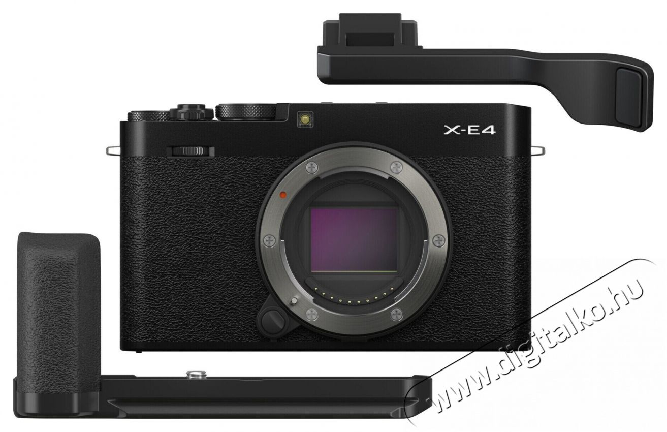 FujiFilm FINEPIX X-E4 v&aacute;z + markolat &eacute;s ujjt&aacute;masz - fekete F&eacute;nyk&eacute;pezőg&eacute;p / kamera - MILC cser&eacute;lhető objekt&iacute;ves kompakt f&eacute;nyk&eacute;pezőg&eacute;p - 375769