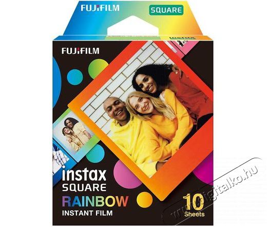 FujiFilm Instax SQUARE Film rainbow (10lap) fotópapír Fotó-Videó kiegészítők - Kisméretű fotónyomtató - Fotópapír - 380761