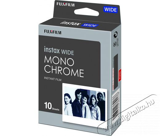 FujiFilm instax wide monochrome WW1 (10/PK) fotópapír Fotó-Videó kiegészítők - Kisméretű fotónyomtató - Fotópapír - 380755