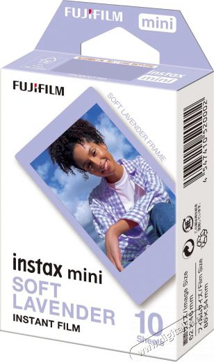 FujiFilm Instax mini film Soft Lavender 10lap/csomag Fotó-Videó kiegészítők - Kisméretű fotónyomtató - Fotópapír - 495296