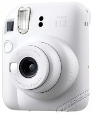 FujiFilm Instax mini 12 Clay White Fényképezőgép / kamera - Kompakt fényképezőgép - Analóg fényképezőgép - 519997