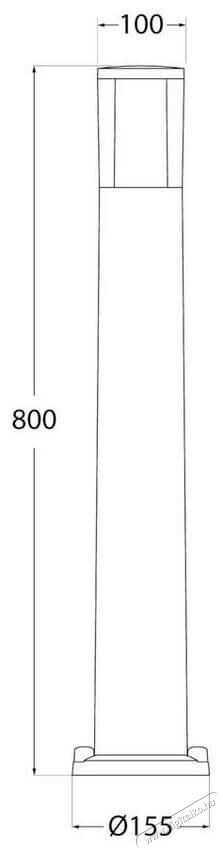 Fumagalli CARLO 800 LED 3,5W GU10 kültéri állólámpa - szürke (DR1.575.000.LXU1K) Háztartás / Otthon / Kültér - Világítás / elektromosság - Kerti / kültéri lámpa - 369531