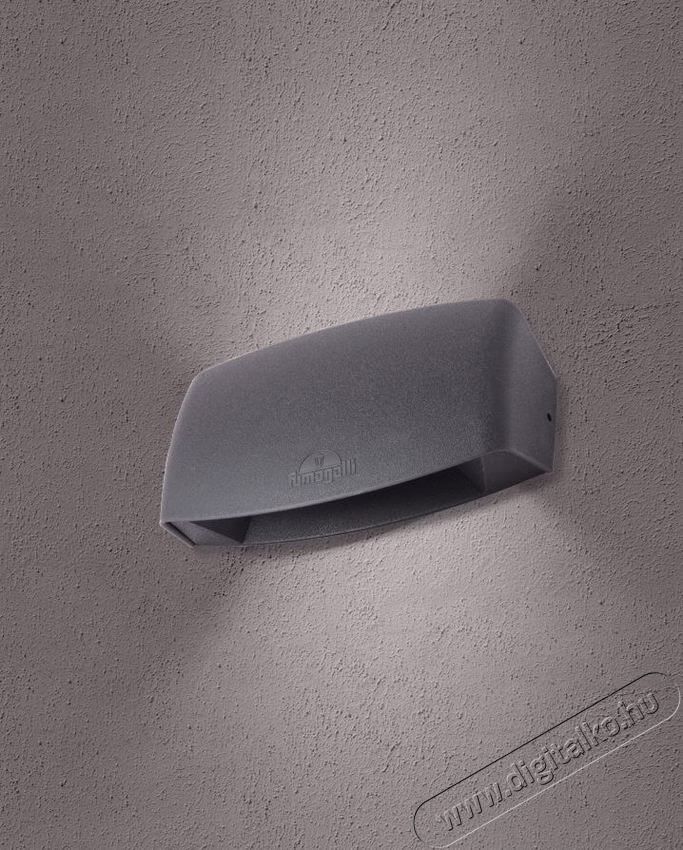 Fumagalli ABRAM 190 LED 8,5W 3K R7S kültéri falilámpa - szürke (AB2.000.000.LXK1R) Háztartás / Otthon / Kültér - Világítás / elektromosság - Kerti / kültéri lámpa - 369479