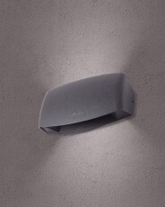 Fumagalli ABRAM 190 LED 8,5W 3K R7S kültéri falilámpa - szürke (AB2.000.000.LXK1R) Háztartás / Otthon / Kültér - Világítás / elektromosság - Kerti / kültéri lámpa - 369479
