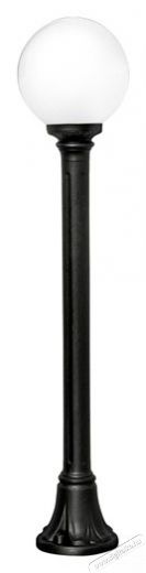 Fumagalli MIZAR/250 LED 6W 4K E27 opál/fekete kültéri állólámpa Háztartás / Otthon / Kültér - Világítás / elektromosság - Kerti / kültéri lámpa - 386780