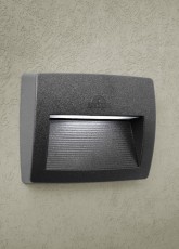 Fumagalli LORENZA 190 LED kültéri falilámpa 8,5W 3K - szürke (AS2.000.000.LXK1R) Háztartás / Otthon / Kültér - Világítás / elektromosság - Kerti / kültéri lámpa - 369594