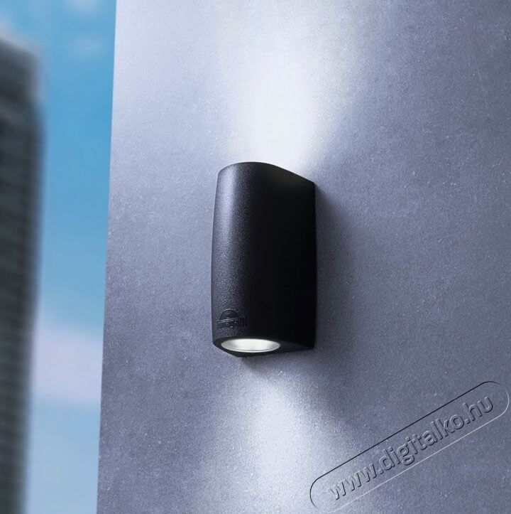 Fumagalli MARTA 90 2L LED 7W GU10 kültéri falilámpa - fekete (2A4.000.000.AXU2K) Háztartás / Otthon / Kültér - Világítás / elektromosság - Kerti / kültéri lámpa - 369611