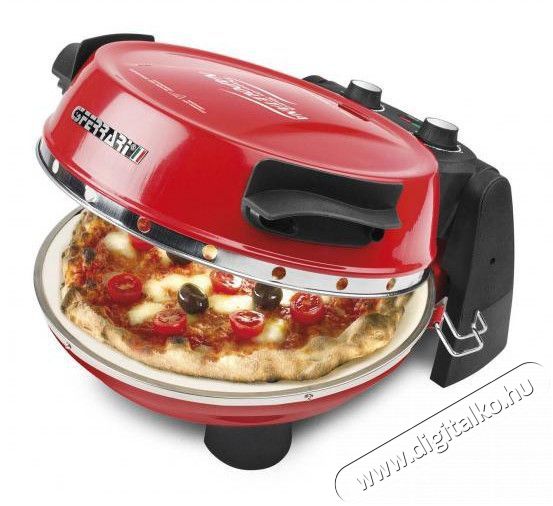 G3 Ferrari G10032 EVO elektromos pizzasütő - piros Konyhai termékek - Konyhai kisgép (sütés / főzés / hűtés / ételkészítés) - Kontakt grill sütő / sütőlap