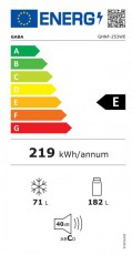 Gaba GHNF-253WE Alulfagyasztós hűtőszekrény Konyhai termékek - Hűtő, fagyasztó (szabadonálló) - Alulfagyasztós kombinált hűtő - 494520