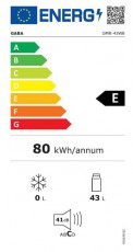Gaba GMR-43WE hűtőszekr&eacute;ny Konyhai term&eacute;kek - Hűtő, fagyaszt&oacute; (szabadon&aacute;ll&oacute;) - Egyajt&oacute;s hűtő - 499549